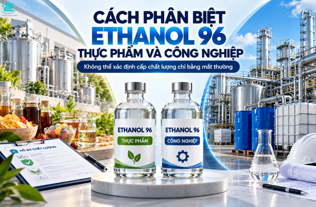Ethanol 96 có phải Cồn Thực Phẩm? Tiêu chuẩn và cách nhận biết 3 Phân biệt Ethanol 96 thực phẩm và công nghiệp