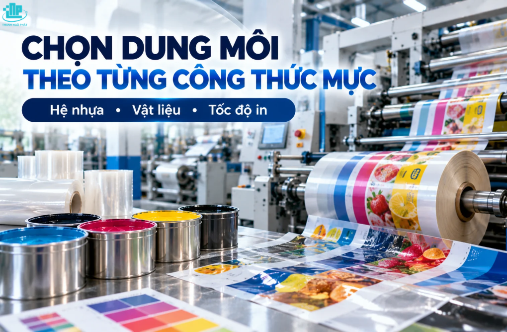 Vì sao cần chọn dung môi theo từng công thức mực