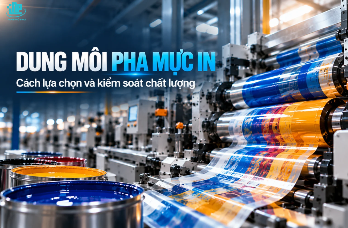 Dung môi pha mực in: Cách lựa chọn và kiểm soát chất lượng