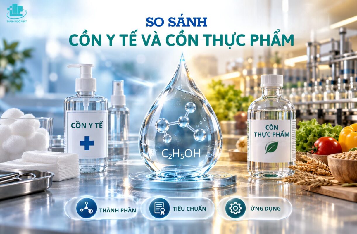 So sánh Cồn Y Tế và Cồn Thực Phẩm