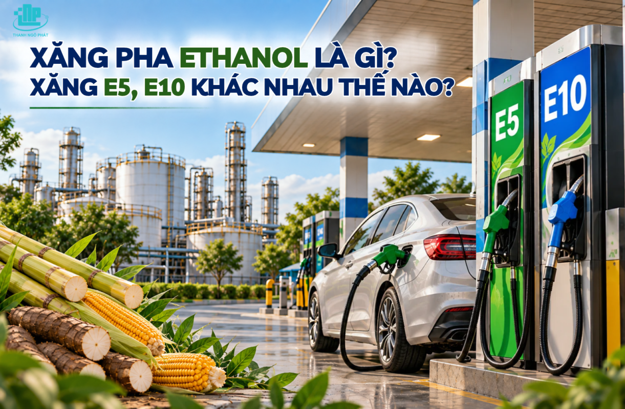  Xăng pha Ethanol là gì? Xăng E5, E10 khác nhau như thế nào?