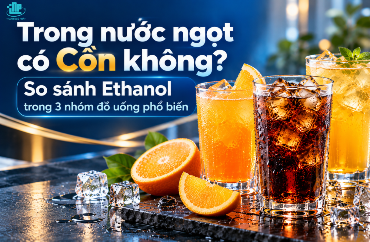 Trong nước ngọt có Cồn không? So sánh Ethanol trong 3 nhóm đồ uống phổ biến