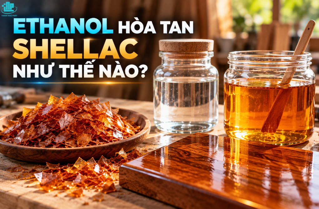 Cồn Ethanol Công Nghiệp có dùng để pha vecni gỗ được không? 2 Cồn Ethanol Công Nghiệp hòa tan được vecni shellac