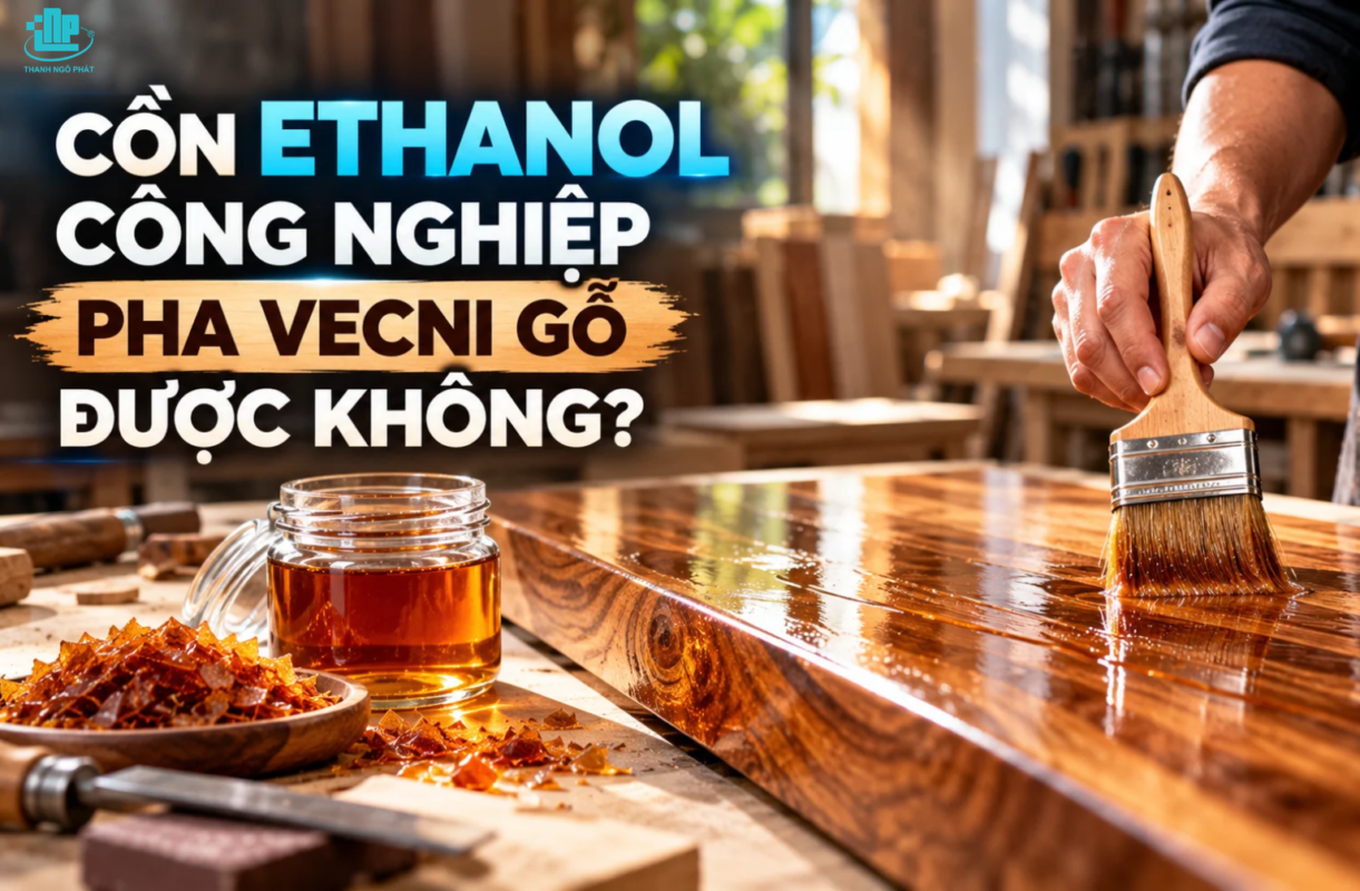 Cồn Ethanol Công Nghiệp có dùng để pha vecni gỗ được không?