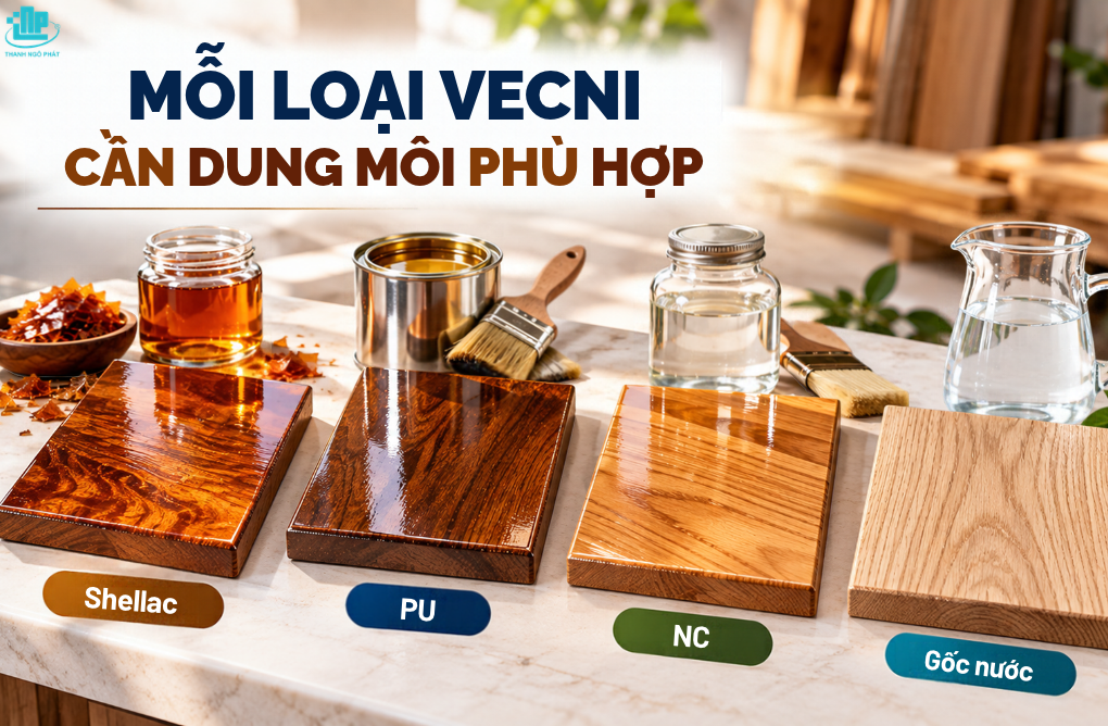 Cồn Ethanol Công Nghiệp có dùng để pha vecni gỗ được không? 1 Các loại vecni gỗ phổ biến