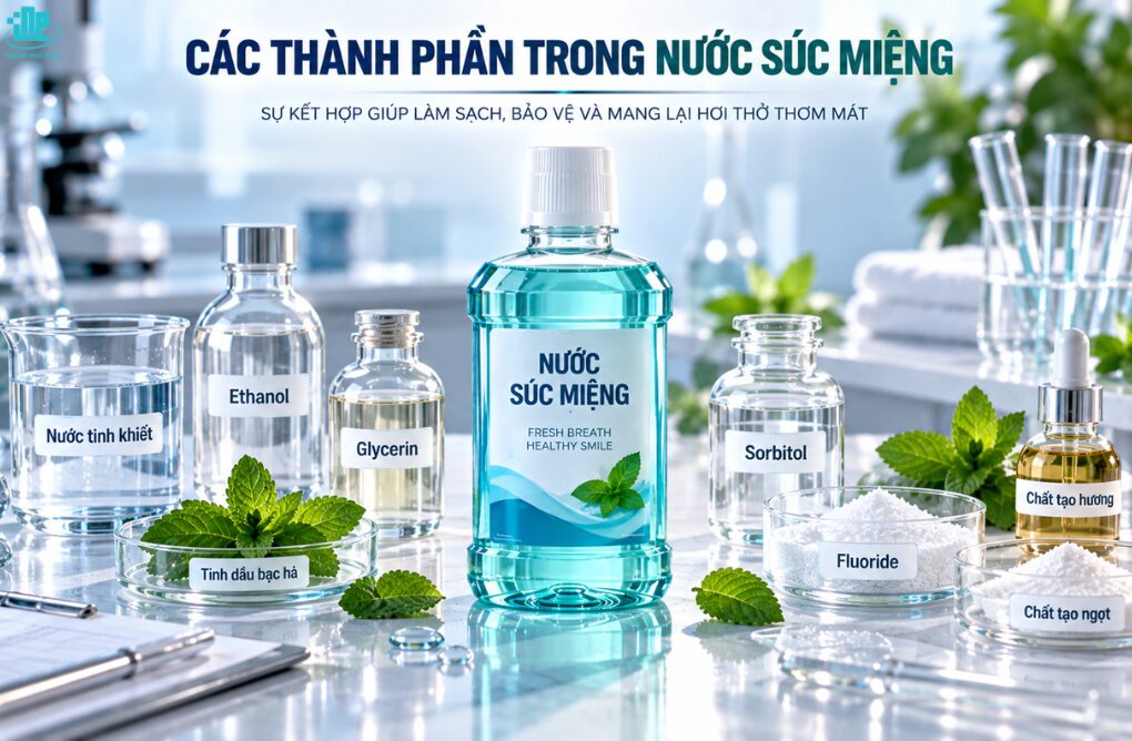 Thành phần nước súc miệng gồm những gì? Có Cồn hay không Cồn? 1 Thành phần nước súc miệng