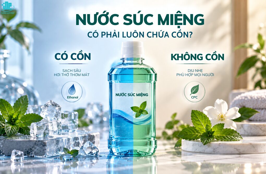 Thành phần nước súc miệng gồm những gì? Có Cồn hay không Cồn? 2 Thành phần nước súc miệng có phải luôn chứa Cồn