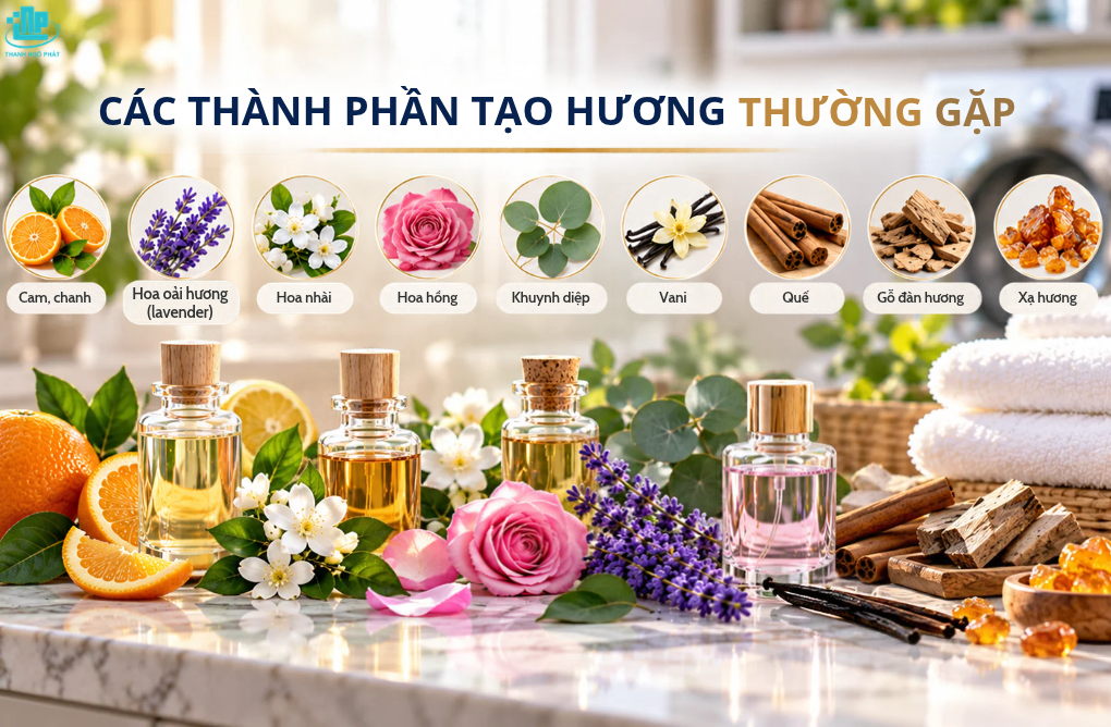 Các thành phần tạo hương thường gặp