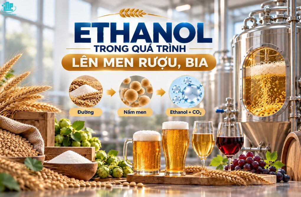 Ứng dụng của Cồn Etylic trong ngành thực phẩm và đồ uống 1 Ethanol trong sản xuất đồ uống có Cồn