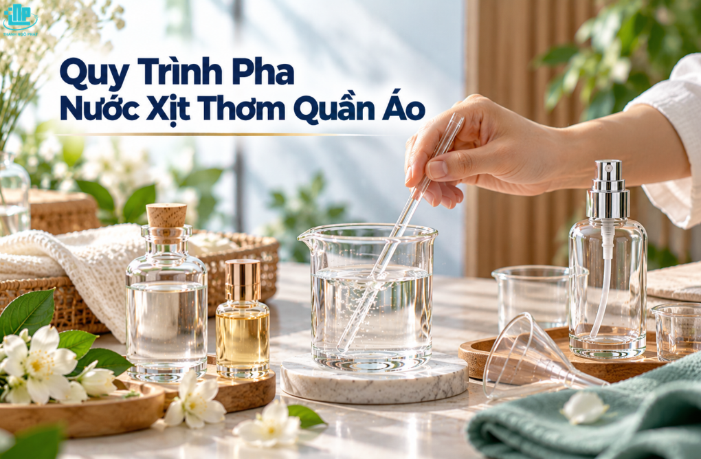 Cồn Pha Nước Xịt Thơm Quần Áo: Nên Chọn Loại Nào Cho Đúng? 3 Quy trình pha nước xịt thơm quần áo