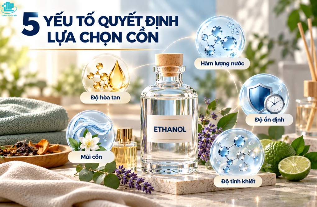 Cồn Pha Nước Xịt Thơm Quần Áo: Nên Chọn Loại Nào Cho Đúng? 2 Yếu tố cần cân nhắc khi chọn cồn pha nước xịt thơm quần áo