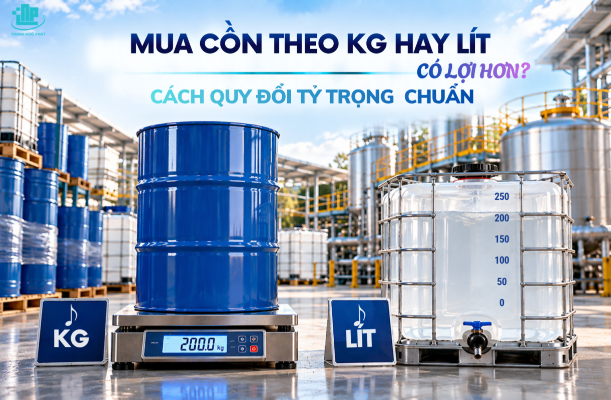 Mua Cồn Theo Kg Hay Lít Có Lợi Hơn? Cách Quy Đổi Tỷ Trọng Chuẩn