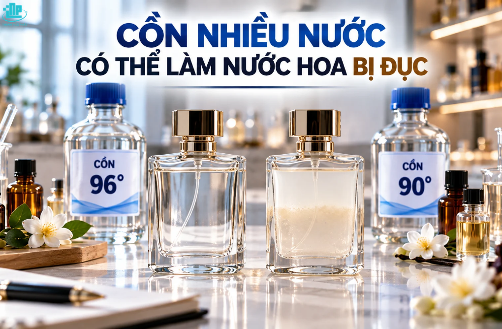 Vì sao Cồn pha nước hoa bị đục