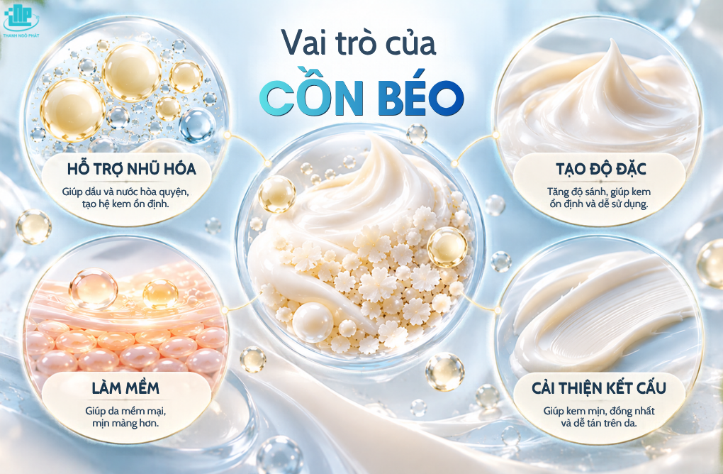 Cồn Béo trong kem dưỡng có tác dụng gì? Có an toàn không? 2 Vai trò của Fatty Alcohol