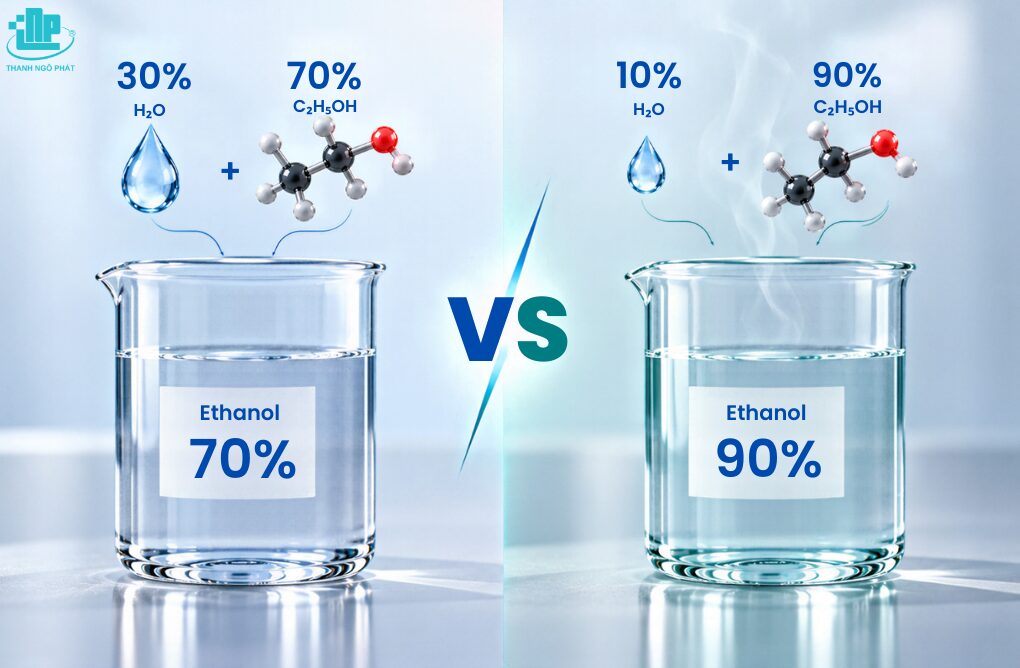 Cồn 70% và Cồn 90%