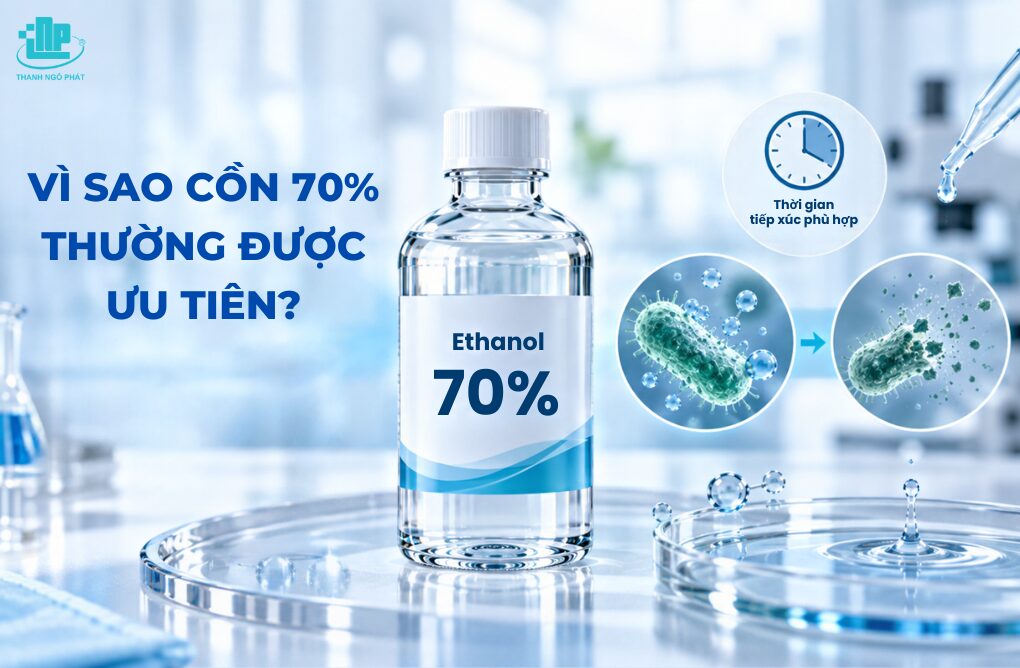 Vì sao Cồn 70% thường được ưu tiên