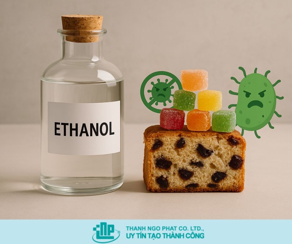 Ethanol trong sản xuất bánh kẹo 