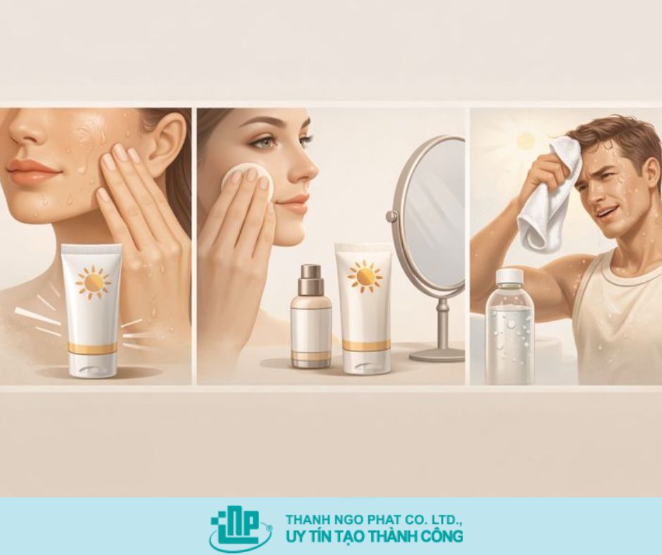cồn trong kem chống nắng