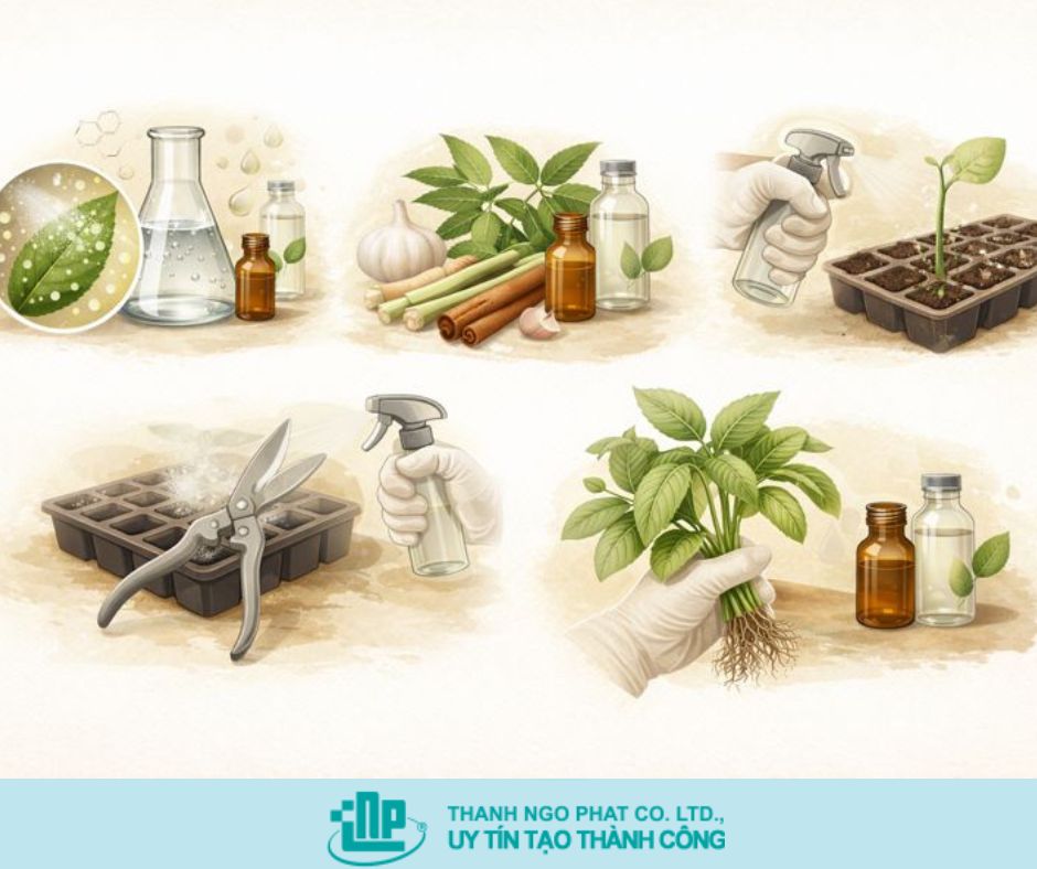 Ethanol trong thuốc trừ nấm