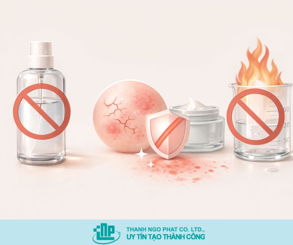 ethanol trong sản phẩm skincare