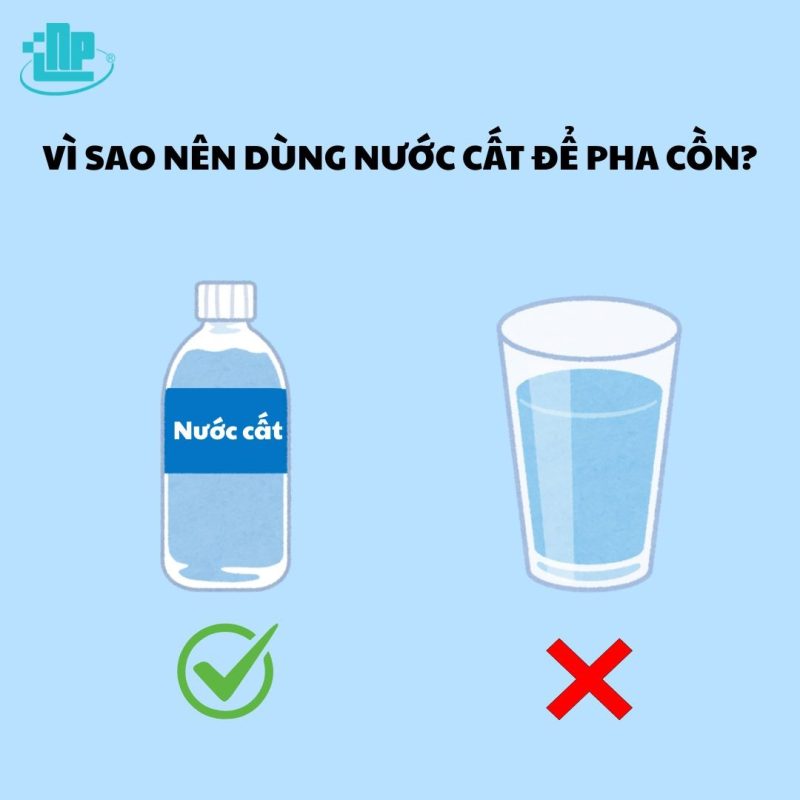 nước cất để pha cồn