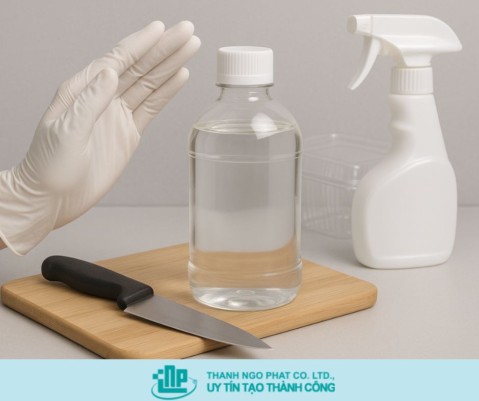 Tác dụng của ethanol vệ sinh thực phẩm
