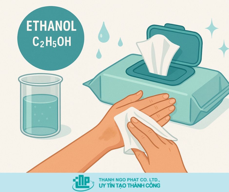 ETHANOL TRONG KHĂN GIẤY ƯỚT CÓ AN TOÀN CHO DA KHÔNG? 1 Ethanol trong khăn giấy ướt
