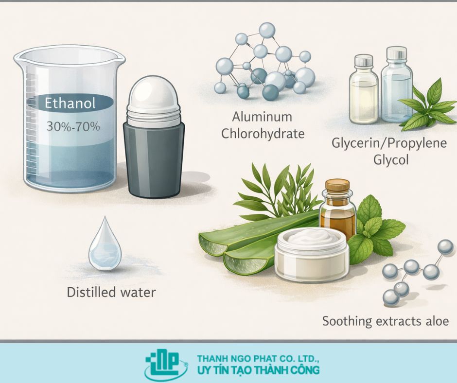 ethanol trong lăn khử mùi