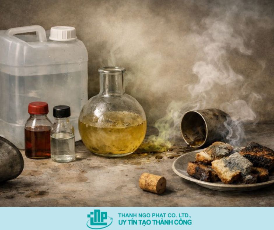 cồn kém chất lượng làm chua mùi nước hoa 