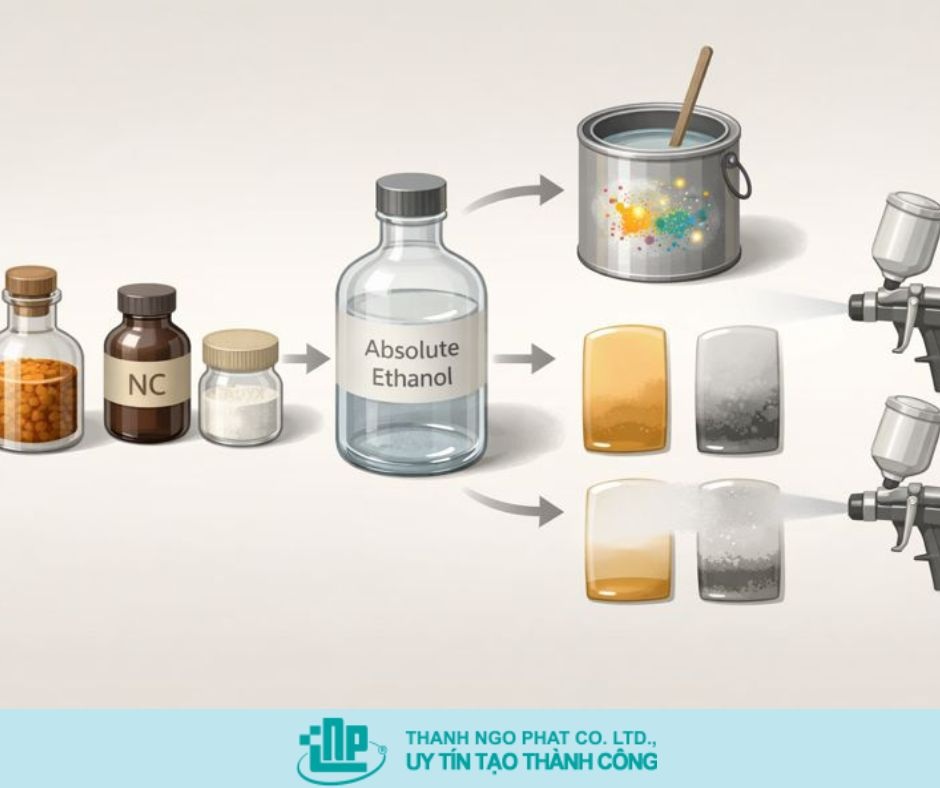 cồn tuyệt đối trong ngành sơn