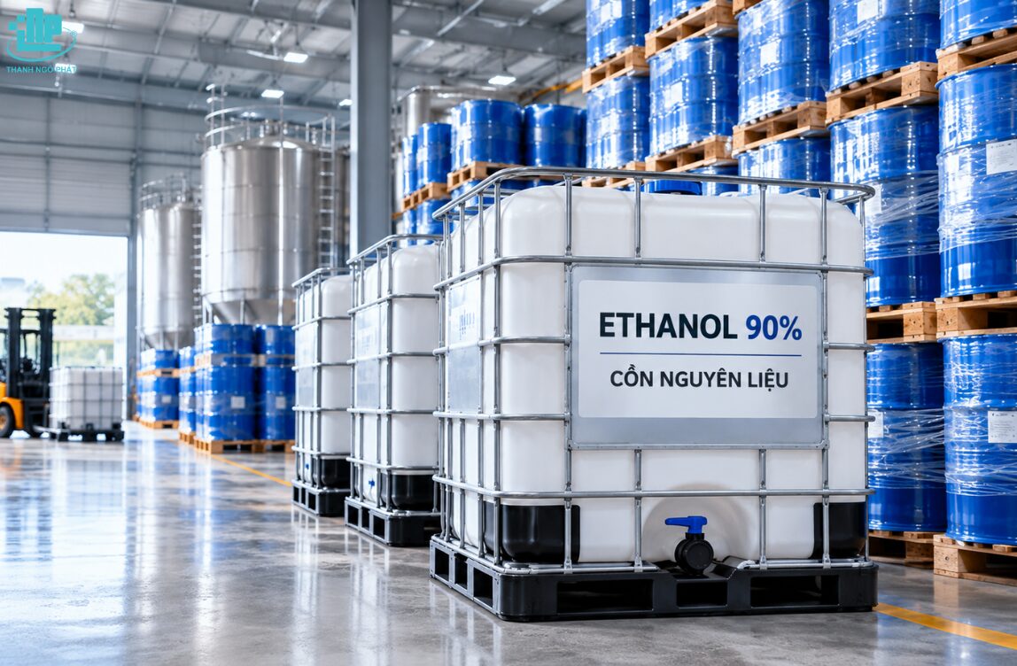 Cồn Y Tế 90 độ là gì? Đặc điểm, công dụng và nguồn cung nguyên liệu 4 Cồn nguyên liệu 90 độ của Thanh Ngô Phát