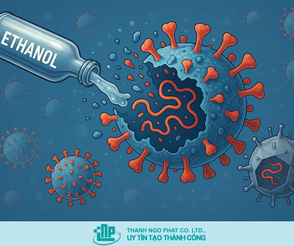 TẠI SAO ETHANOL DIỆT KHUẨN MẠNH? CƠ CHẾ DIỆT KHUẨN HIỆU QUẢ 2 ethanol diệt khuẩn