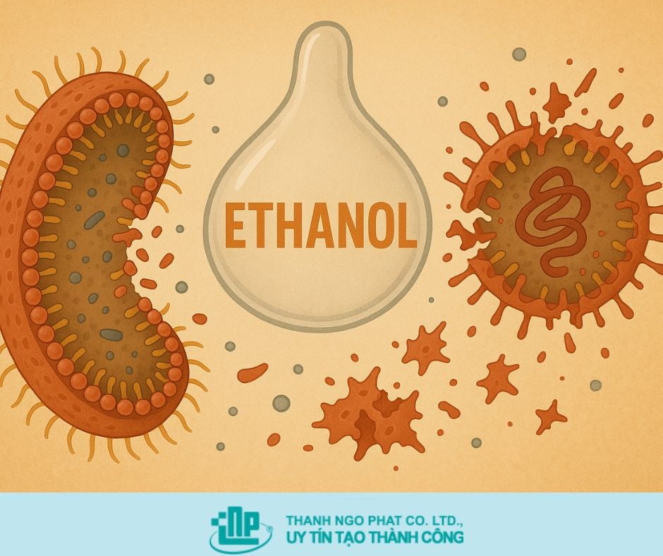 TẠI SAO ETHANOL DIỆT KHUẨN MẠNH? CƠ CHẾ DIỆT KHUẨN HIỆU QUẢ 1 ethanol diệt khuẩn