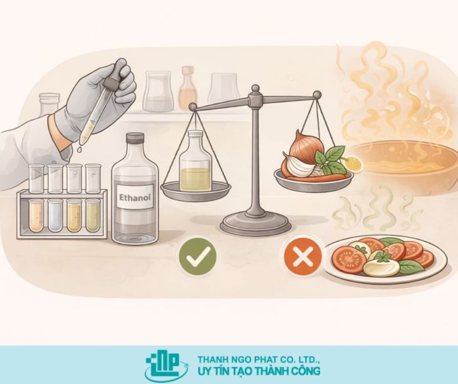 ethanol trong chế biến thực phẩm