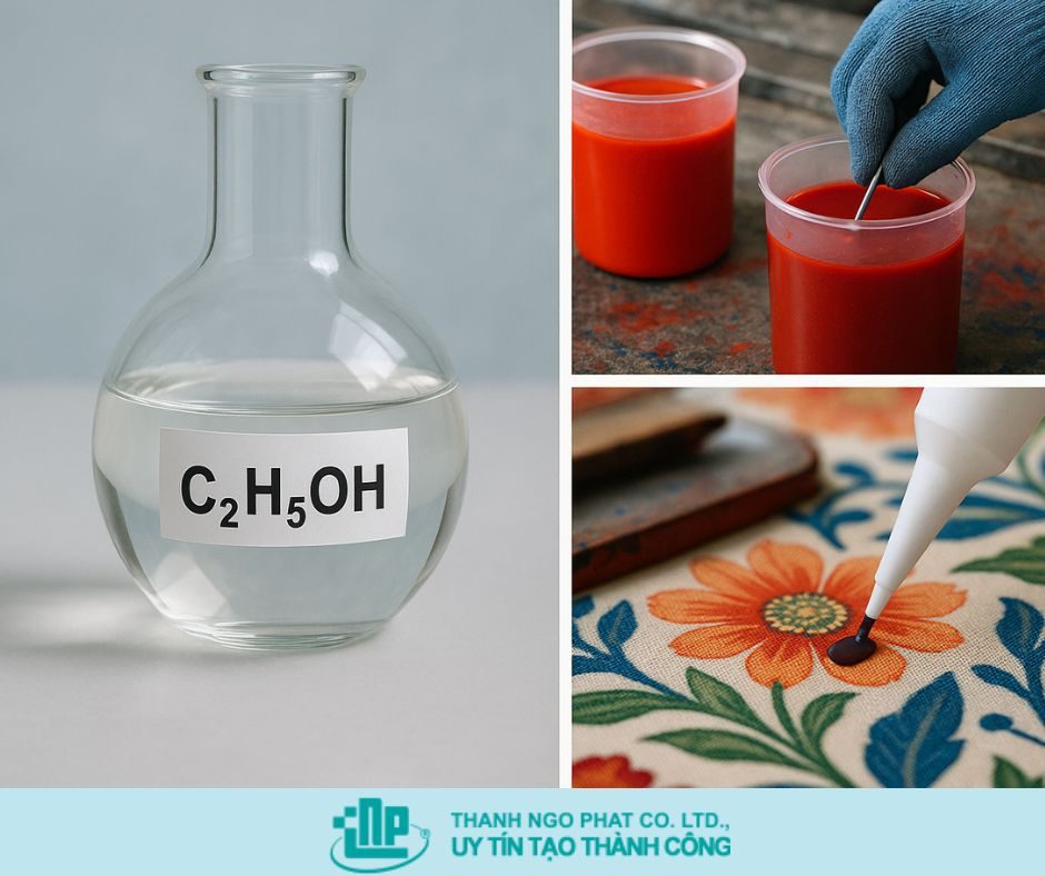 ethanol trong ngành dệt may và da giày 