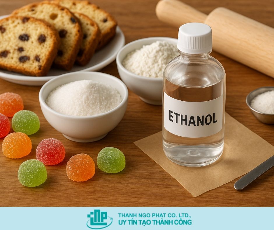 Ethanol trong sản xuất bánh kẹo