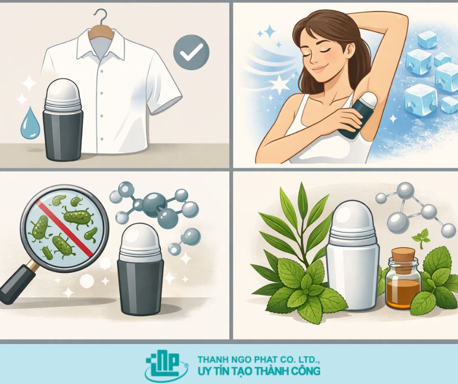 Ưu điểm khi dùng ethanol trong lăn khử mùi